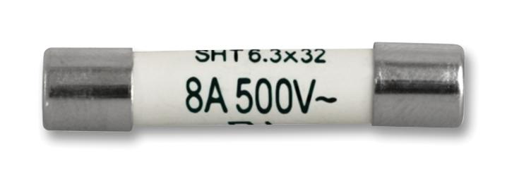 8020.5020 FUSE, 8A, 6.3X32MM, TIME LAG SCHURTER