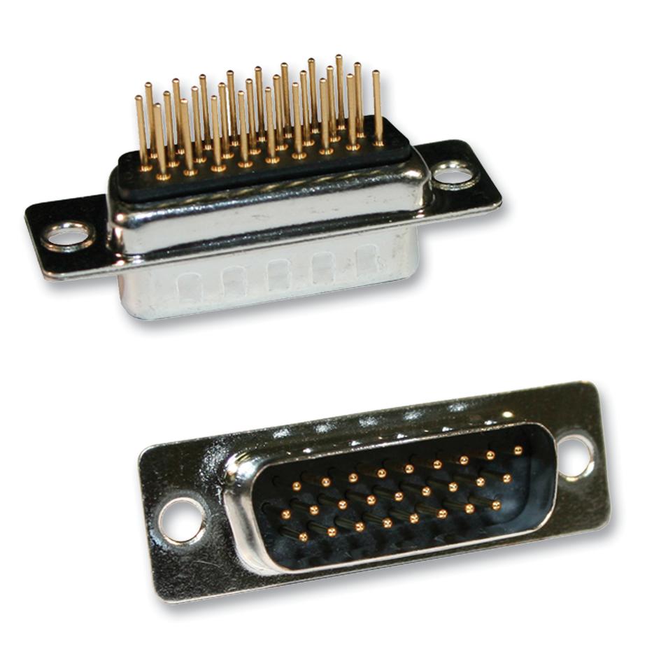 180-M44-113R001 HD D SUB, PLUG, THT, 44WAY NORCOMP