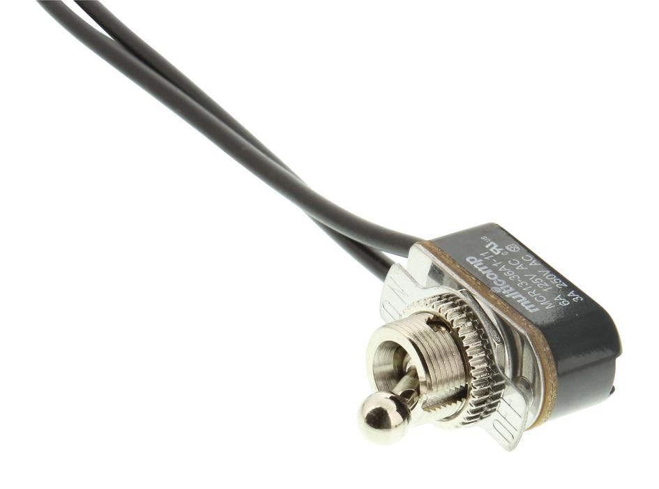 MCR13-36A1-11 SWITCH, SPST OFF-ON, WIRE, LEVER 1 MULTICOMP