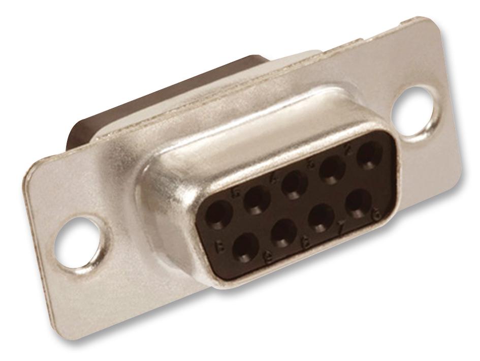 865609SLTLF. D SUB, RECEPTACLE, STANDARD, 9WAY AMPHENOL ICC