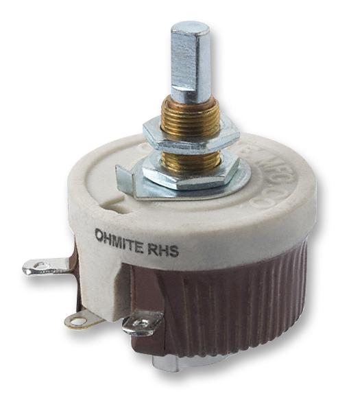 RHS50RE RHEOSTAT, WIREWOUND, 50OHM, 25W OHMITE