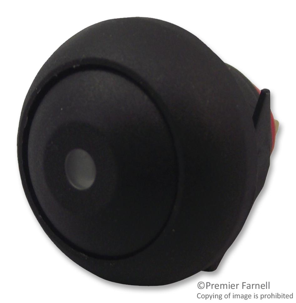 MCPAS6-B2-M1CES2-5L5 SWITCH, ROUND, ILLUM DOT, YELLOW MULTICOMP PRO