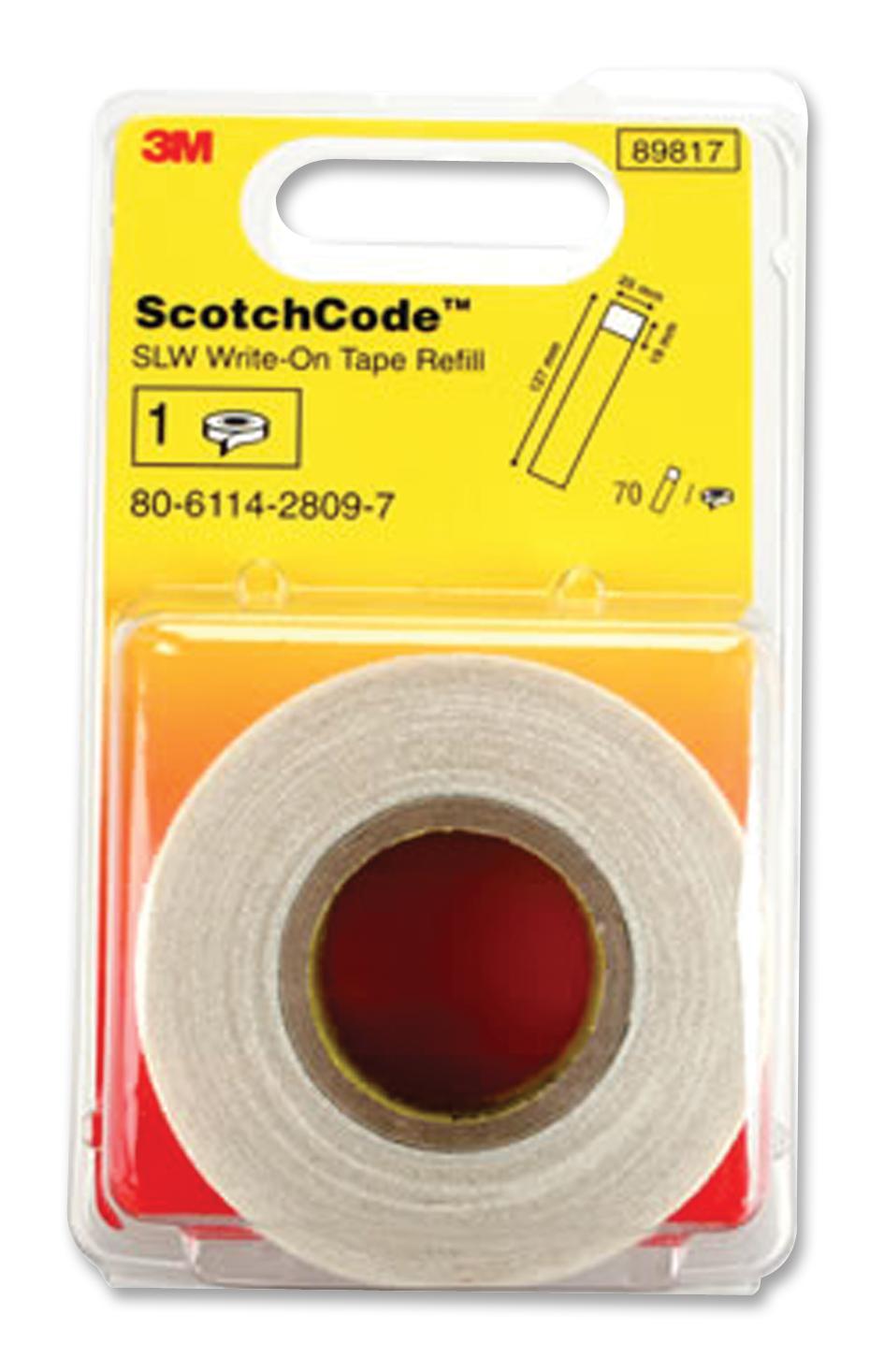 SLWR DISPENSER REFILL, WHITE, PK70 3M