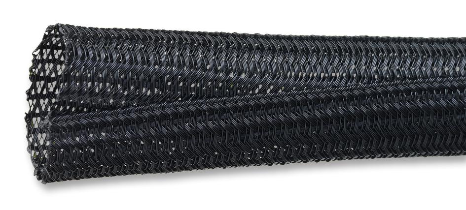 G1301/2 BK007 SLEEVING, BRAID, BLK, 12.7MM, 15.24M ALPHA WIRE