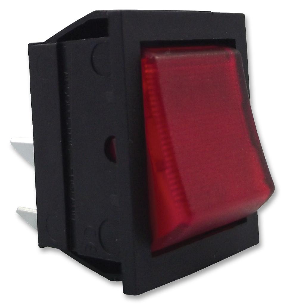 C1353ALNAE SWITCH, ROCKER, DPST, HI INRUSH, RED ARCOLECTRIC (BULGIN LIMITED)