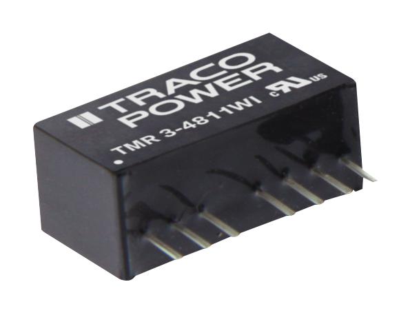 TMR 3-1223WI. DC/DC CONVERTER, ±15V, 3W, SIP TRACO POWER