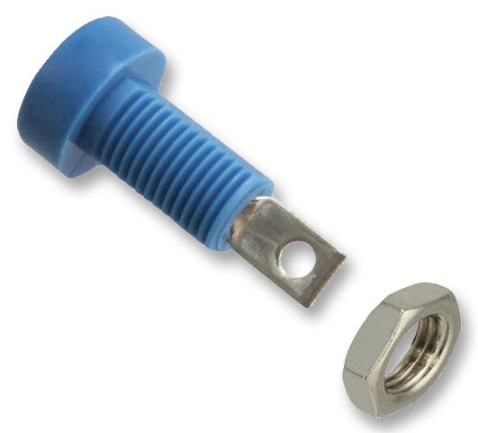 108-0910-001 BANANA JACK, 15A, SOLDER, BLUE JOHNSON - CINCH CONNECTIVITY