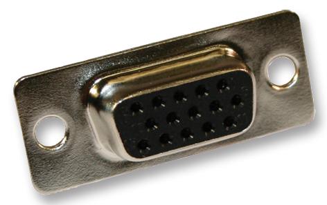 180-015-213R001 D SUB, RECEPTACLE, SOLDER, STR, 15WAY NORCOMP