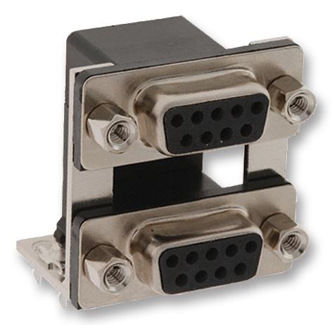 178-015-513R491 D SUB, STACKED, RECEPTACLE, 15WAY X 2 NORCOMP