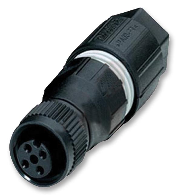 SACC-M12FS-4QO-0,75 RECEPTACLE, M12, PLUSCON, A CODE, 4 WAY PHOENIX CONTACT