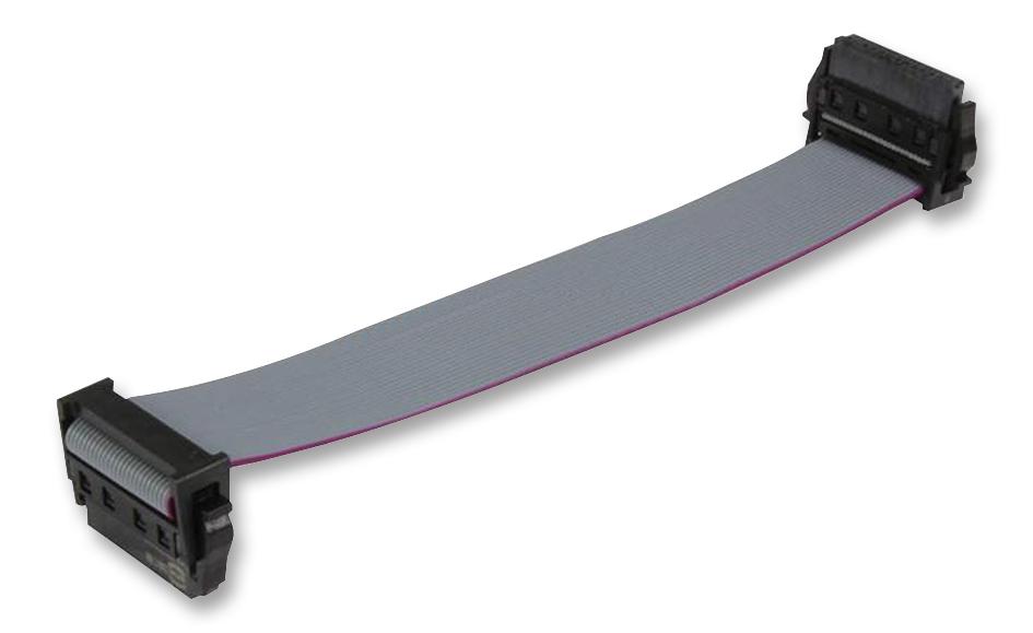 33 15 243 0200 011 RIBBON CABLE, IDC, GREY, 200MM, 32WAY HARTING