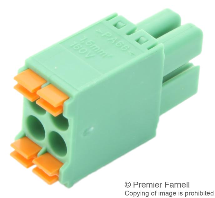 DFMC 1,5/17-ST-3,5 TERMINAL BLOCK, PLUGGABLE, 17POS, 16AWG PHOENIX CONTACT