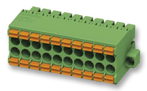DFMC 1,5/ 2-STF-3,5 TERMINAL BLOCK, PLUGGABLE, 2POS, 16AWG PHOENIX CONTACT