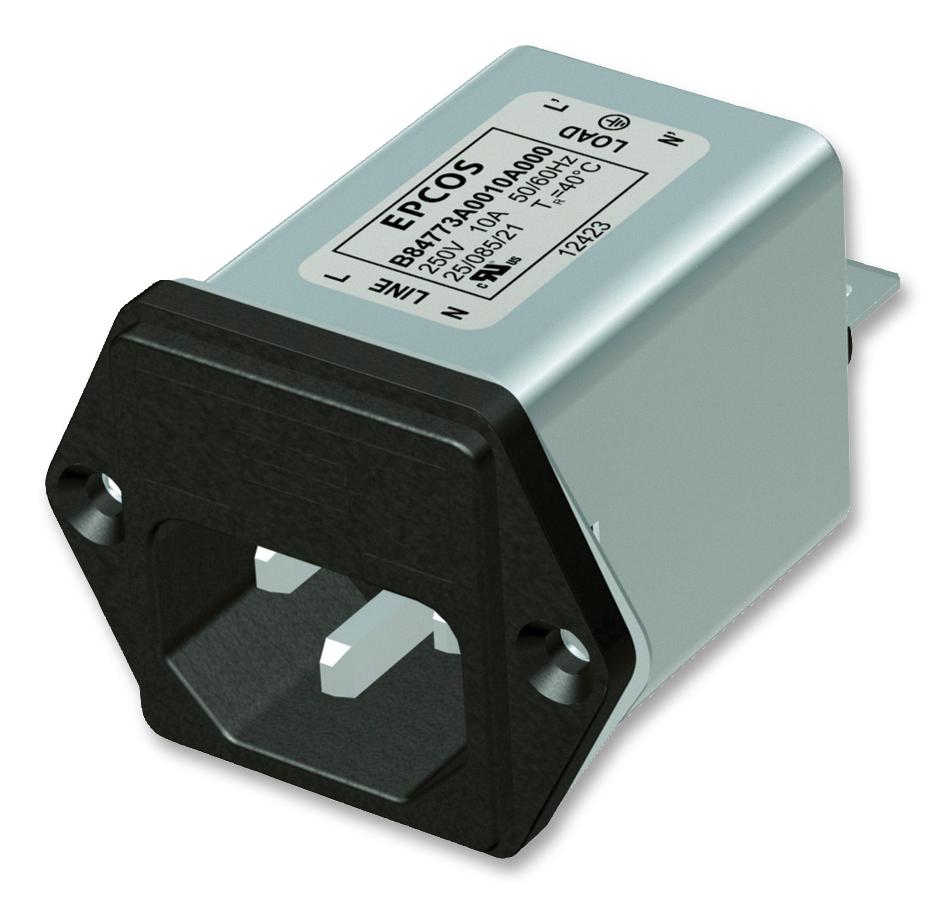 B84773A0006A000 FILTER, INLET, IEC, 6A, 250V AC/DC EPCOS