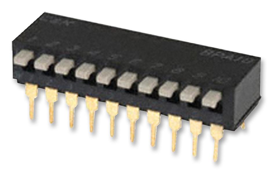 BPA10B SWITCH, SIDE ACTUATED, 10WAY, SPST, THT C&K COMPONENTS