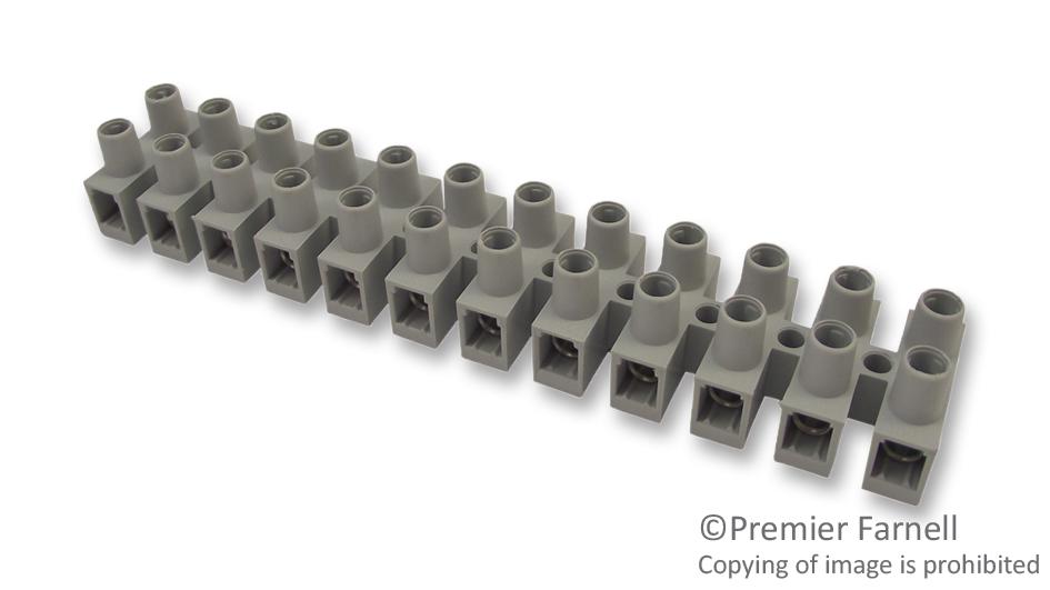 CTSN633/12W TERMINAL BLOCK, BARRIER, 12POS, 12AWG CAMDENBOSS