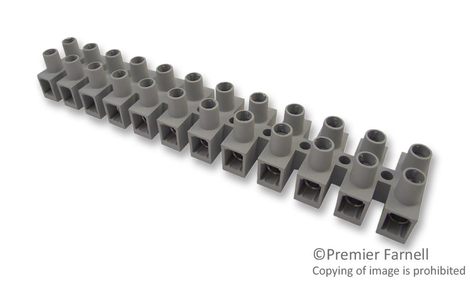 CTSN634/12W TERMINAL BLOCK, BARRIER, 12POS, 12AWG CAMDENBOSS