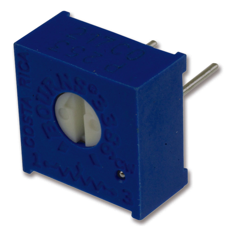3386P-1-253LF TRIMMER, POT, 25KOHM, 10%, 1TURN, TH BOURNS