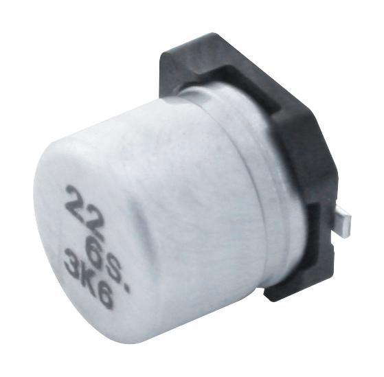 EEE1CA4R7NR CAP, 4.7µF, 16V, RADIAL, SMD PANASONIC