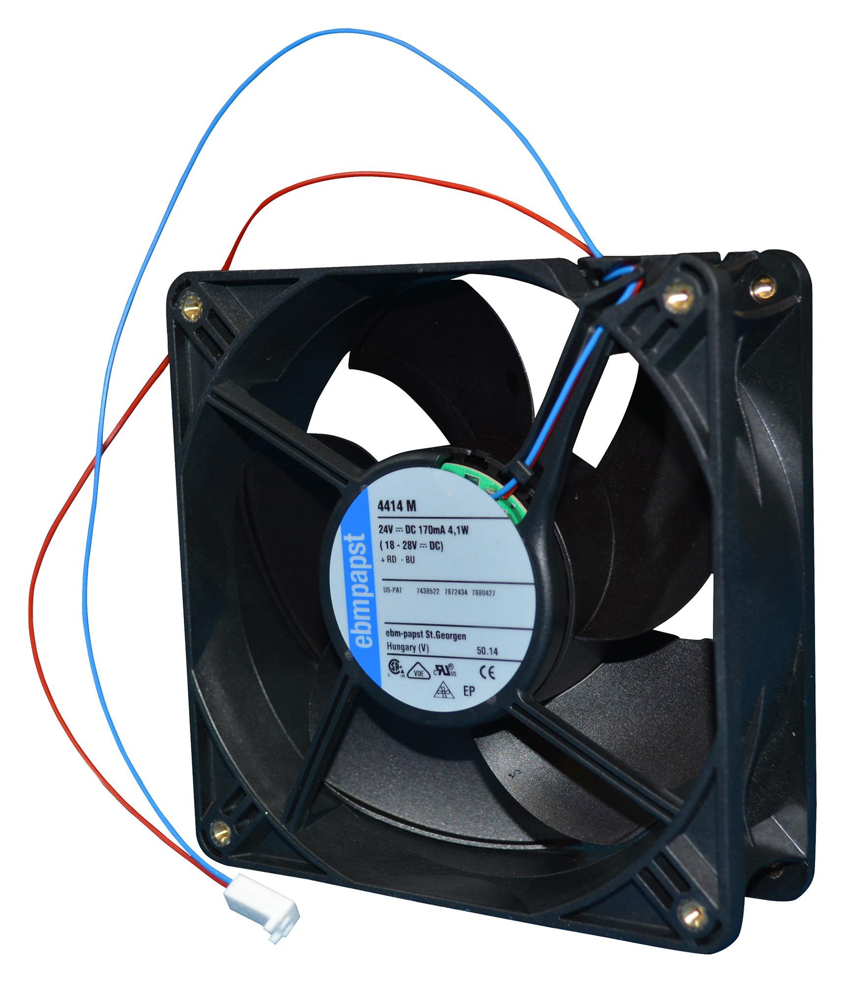 614NGL-F00 FAN, 60MM, 24VDC, INC CONN & INSERTS EBM-PAPST