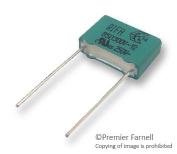 PHE850EB5100MB04R17 CAP, 0.01µF, 20%, PP, RADIAL KEMET