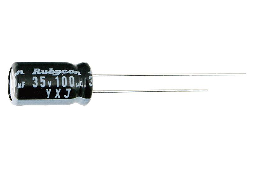 25YXJ47MTA5X11 CAP, 47µF, 25V, 20% RUBYCON
