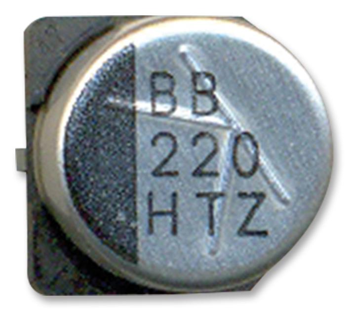 16TZV47M6.3X6.1 CAP, 47µF, 16V, RADIAL, SMD RUBYCON