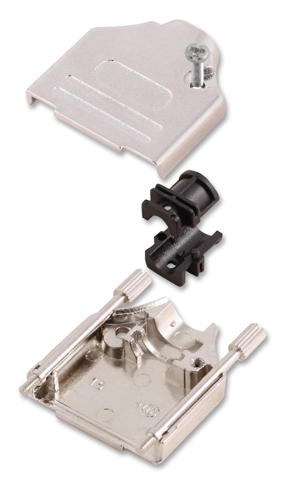 MHDTZK25-RA-K BACKSHELL, D SUB, 25WAY, ZINC ALLOY MH CONNECTORS