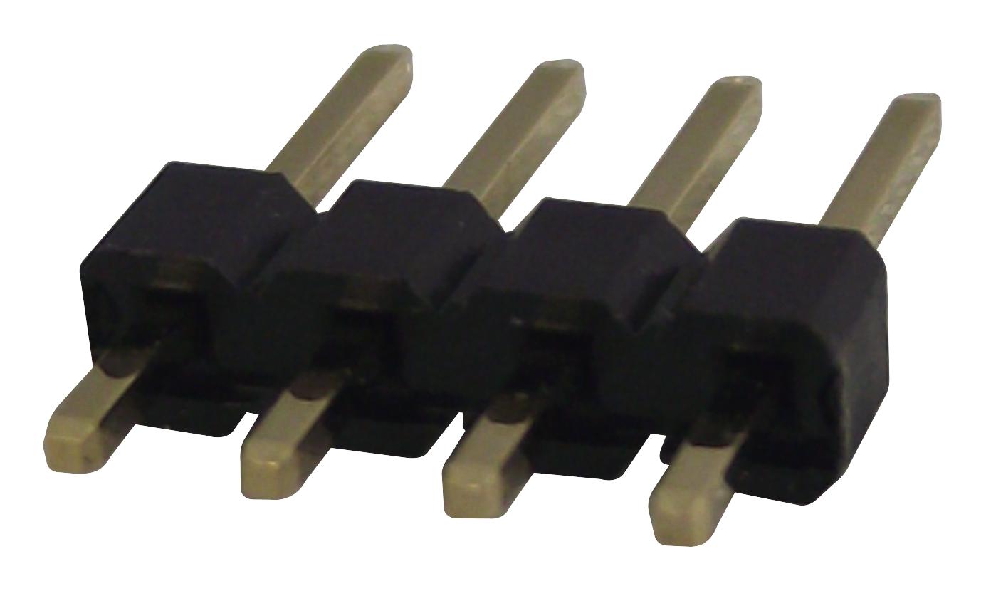 61300411121 HEADER, 2.54MM, PIN, THT, VERTICAL, 4WAY WURTH ELEKTRONIK