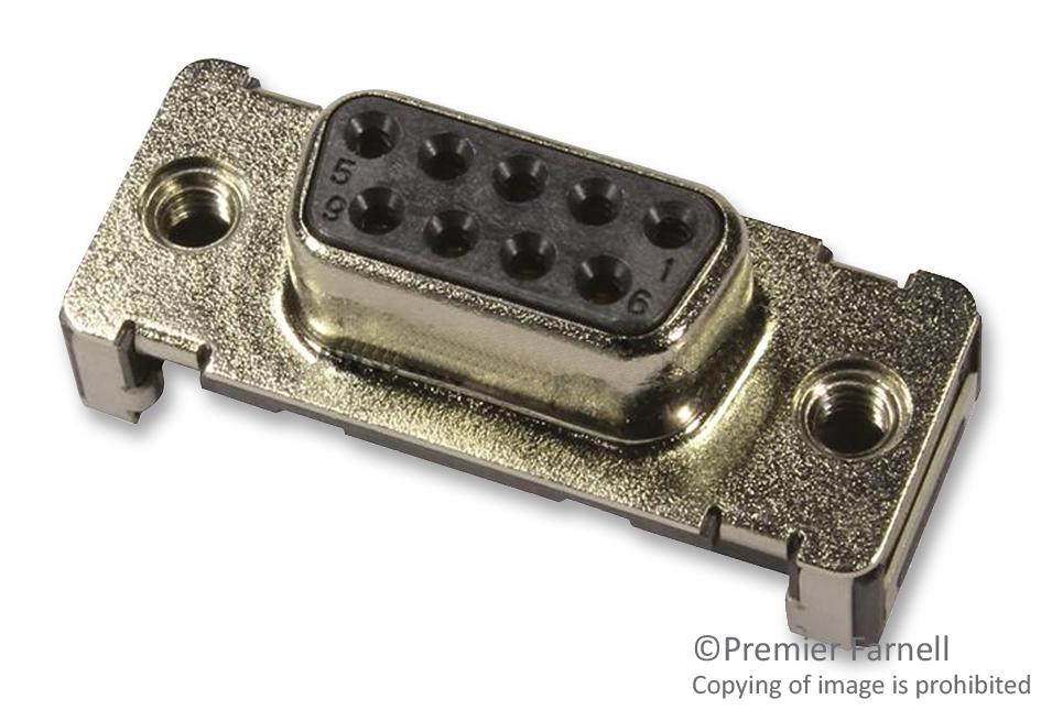 09 55 415 6611 741 D SUB, RECEPTACLE, SMT, M3, 37WAY HARTING