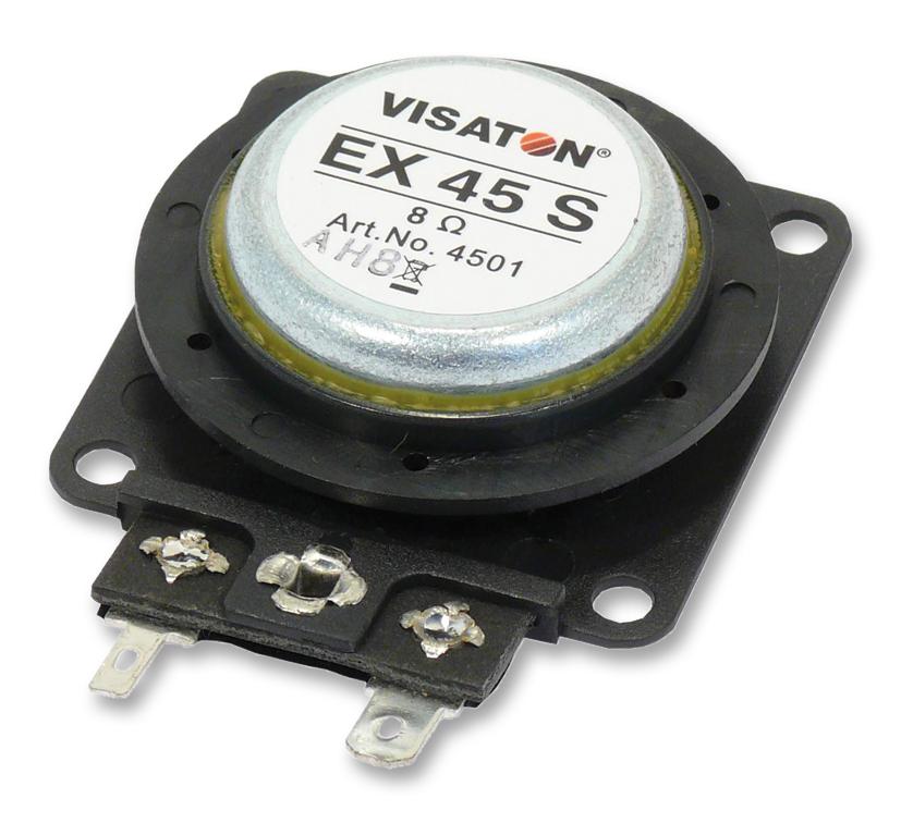 4501 STRUCTURE-BORN DRIVER, 45 CM, 8 OHM VISATON