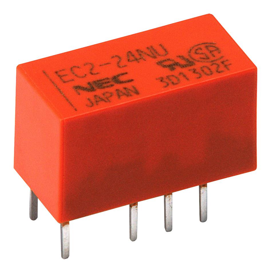 EC2-12NU RELAY, SIGNAL, DPDT, 250VAC, 220VDC, 2A KEMET