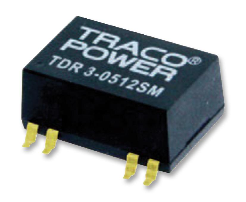TDR 3-2411SM DC/DC CONVERTER, 3W, 5V, 0.6A TRACO POWER
