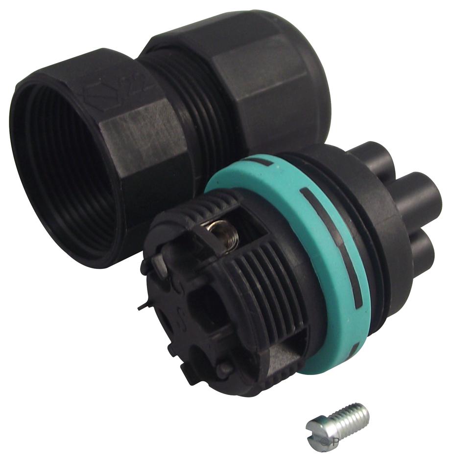 THB.387.B4A CIRCULAR CONNECTOR, RCPT, 4 WAY, CABLE HYLEC