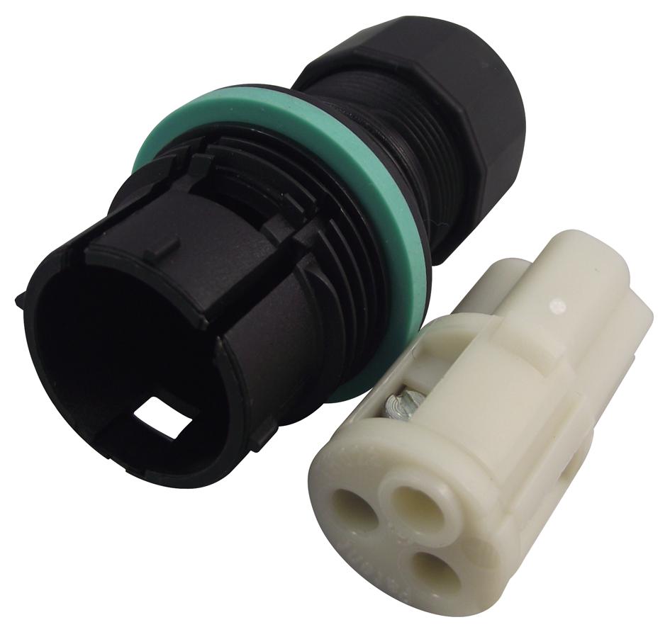THB.384.A1A CIRCULAR CONNECTOR, PLUG, 3 WAY, CABLE HYLEC