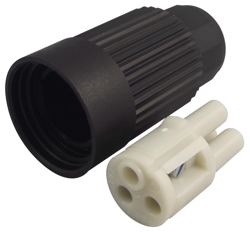 THB.384.B1A CIRCULAR CONNECTOR, RCPT, 3 WAY, CABLE HYLEC