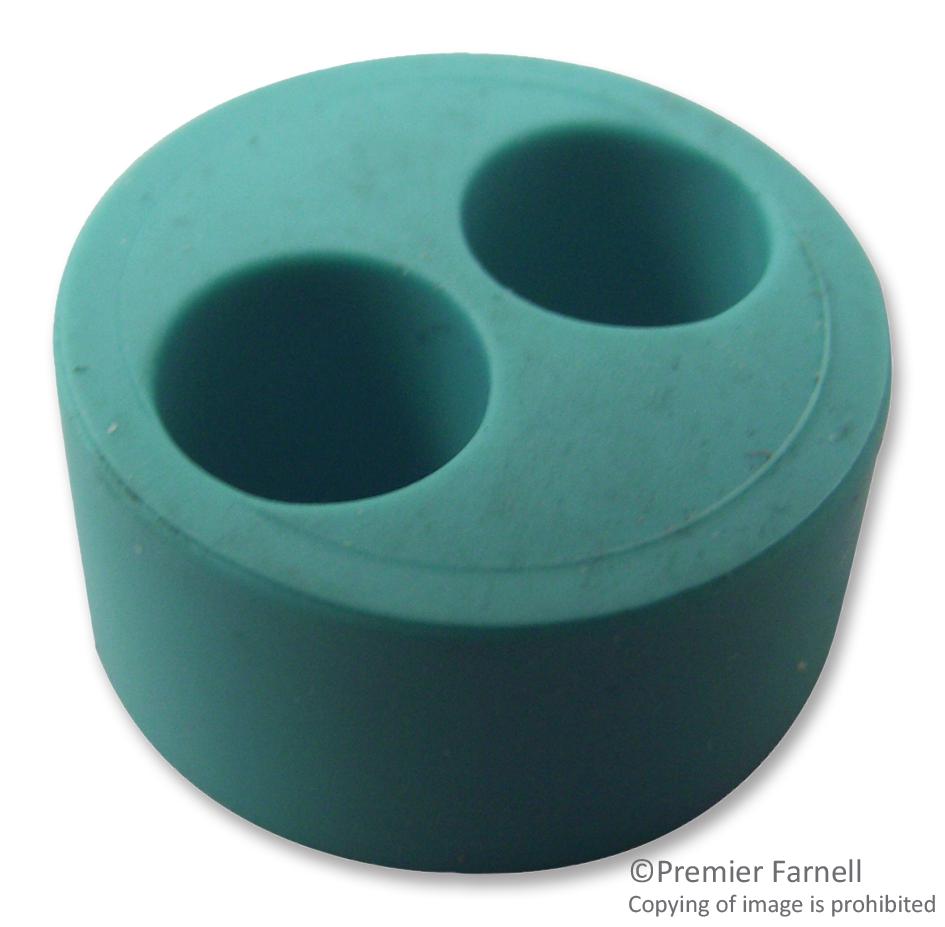 6000341GT GROMMET, 2 HOLES, 5.5MM, TPE, PK5 HYLEC
