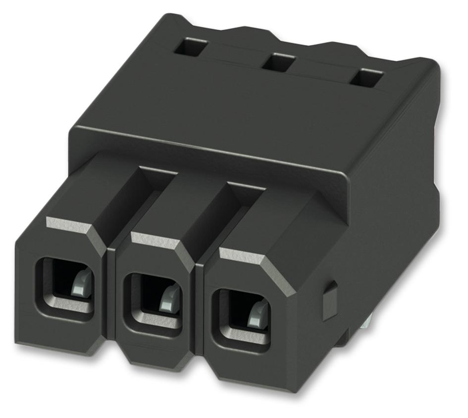 PTSM 0,5/ 6-HHI-2,5-THR HEADER, R/A, 6 WAY, 2.5MM PITCH, BLACK PHOENIX CONTACT