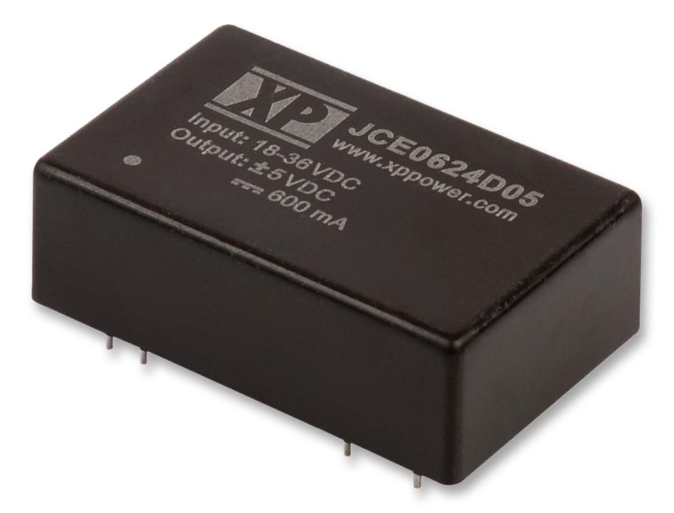 JCE0624D15 DC/DC CONVERTER, 6W, +/-15V, +/-0.2A XP POWER
