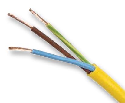 PP000823 MULTICORE, ARCTIC, 3, 1.5MM2,YELLOW,100M MULTICOMP PRO