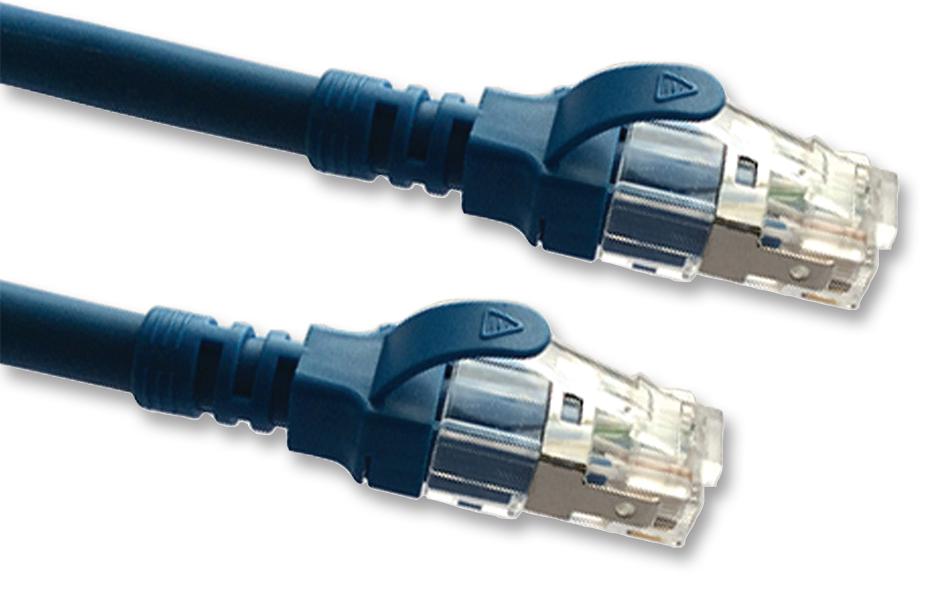 2996AS-5B PATCH LEAD, CAT6A, BLUE, 5M VIDEK