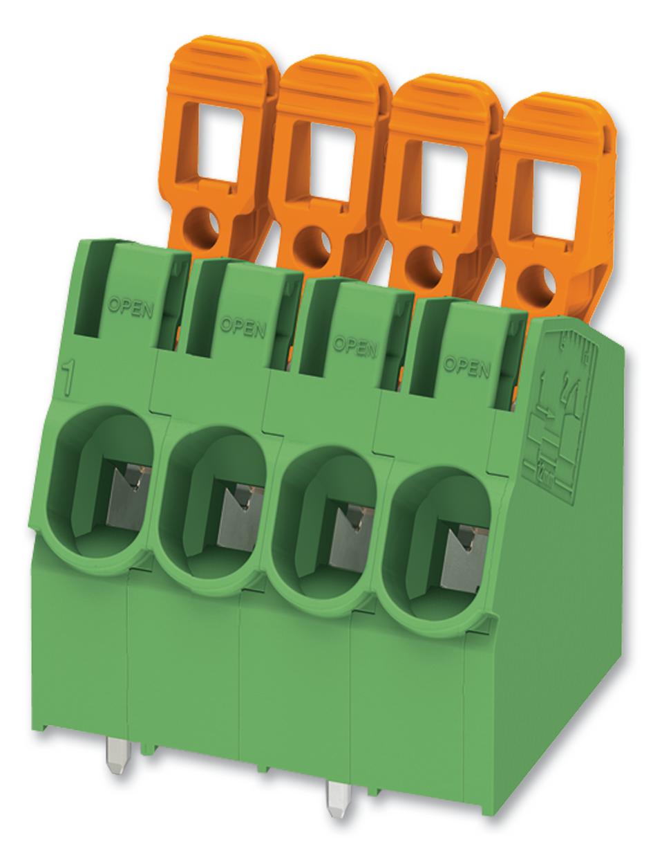PLA 5/ 2-7,5-ZF TERMINAL BLOCK, WIRE TO BRD, 2POS, 10AWG PHOENIX CONTACT