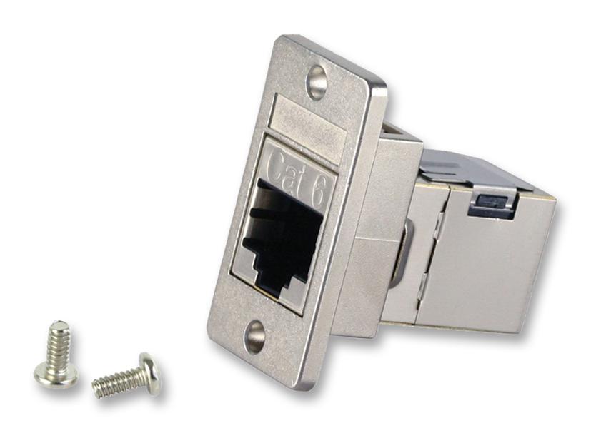 MC8533-6201 MOD COUPLER, RJ45, JACK, 8P8C, CAT6E MULTICOMP