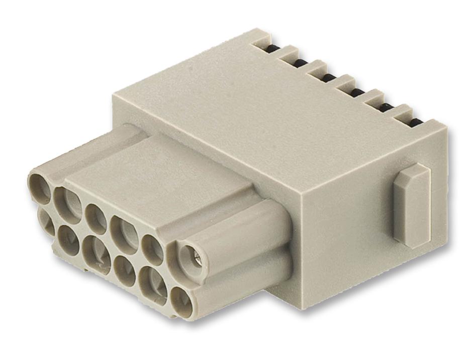 09 14 012 2732 RECTANGULAR MODULE, RCPT, 12POS HARTING