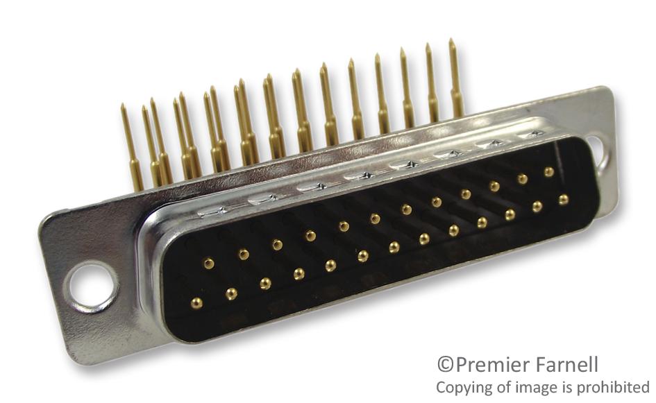 L717DFB25P1AON CONNECTOR, D SUB, PLUG, 25POS AMPHENOL ICC