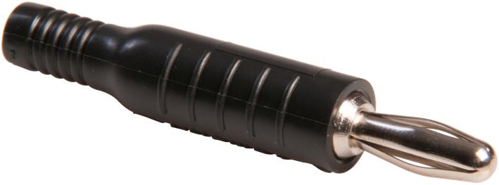 5169-0 BANANA PLUG, 15A, CRIMP/SOLDER, BLACK POMONA