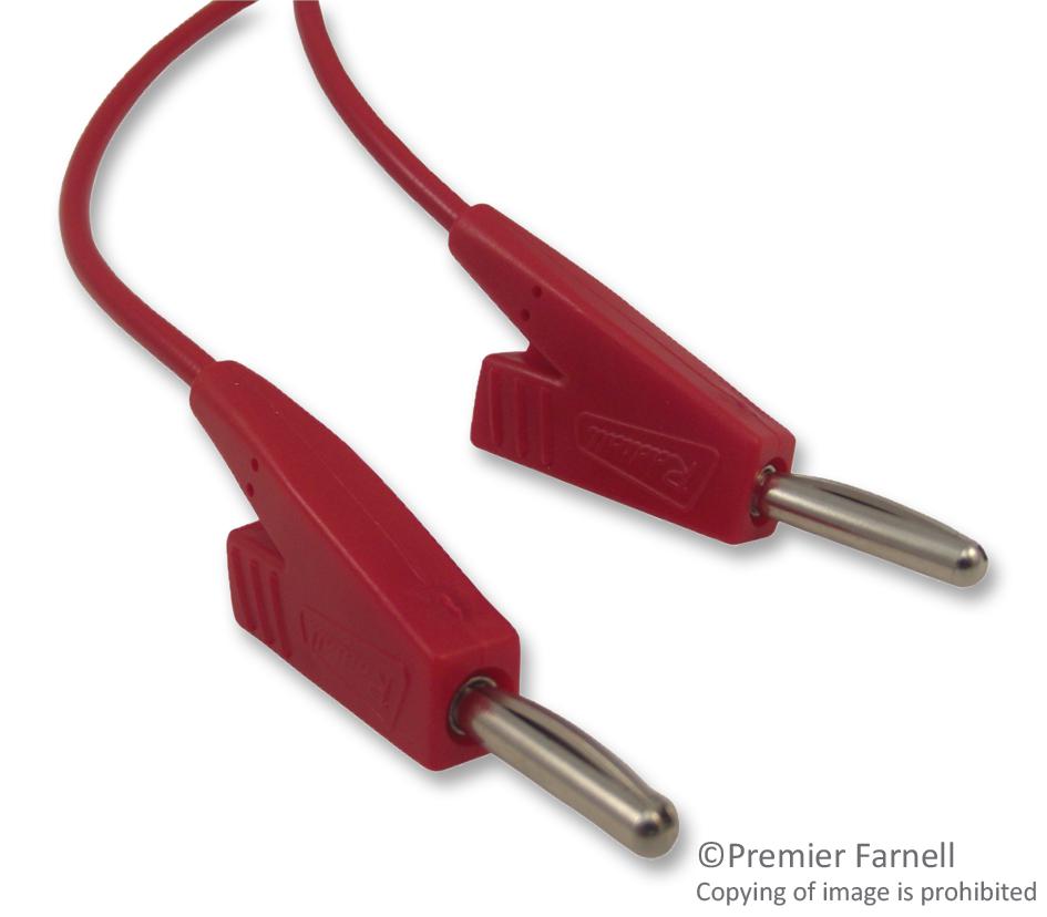 R948151000 TEST LEAD, RED, 1M RADIALL