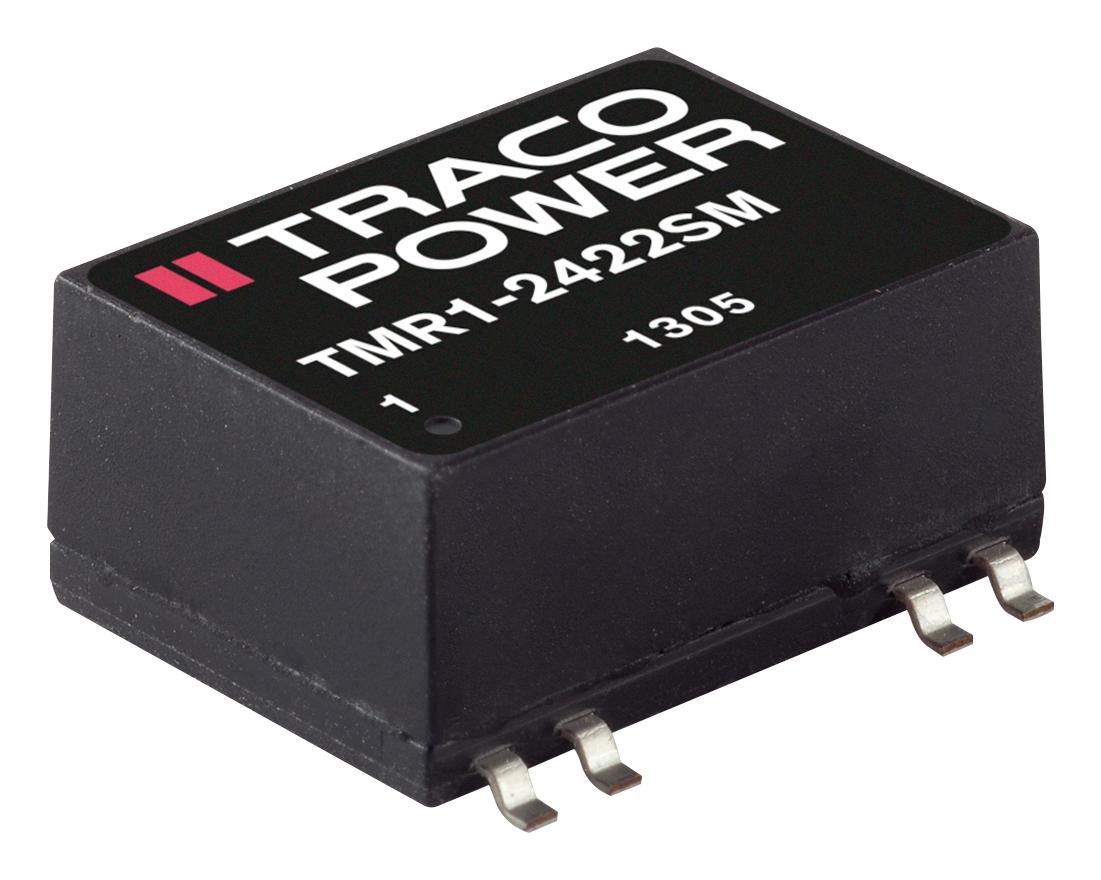 TMR 1-2411SM DC-DC CONV, ISO POL, 1 O/P, 0.2A, 5V TRACO POWER