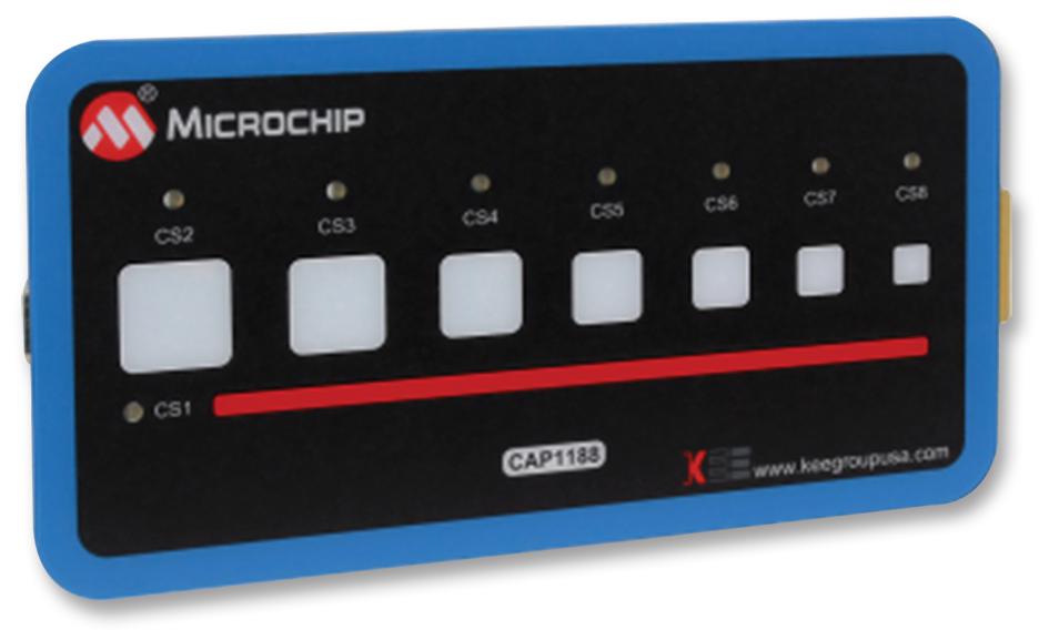 DM160222 EVALUATION BOARD, CAPACITIVE TOUCH MICROCHIP