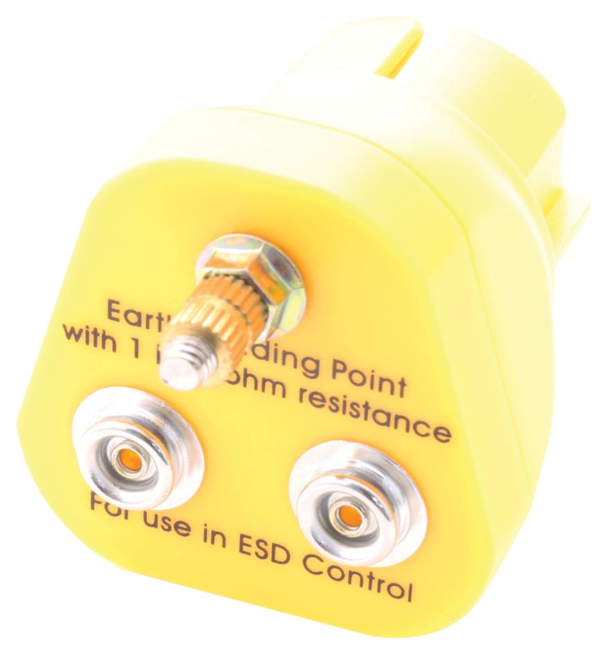 MC0700016 BONDING PLUG, EURO, 2STUD, 1MOHM MULTICOMP